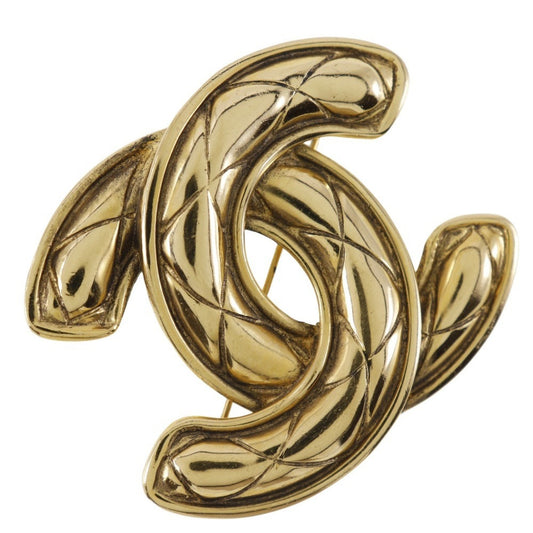 Chanel Gold Gold Plated Cc