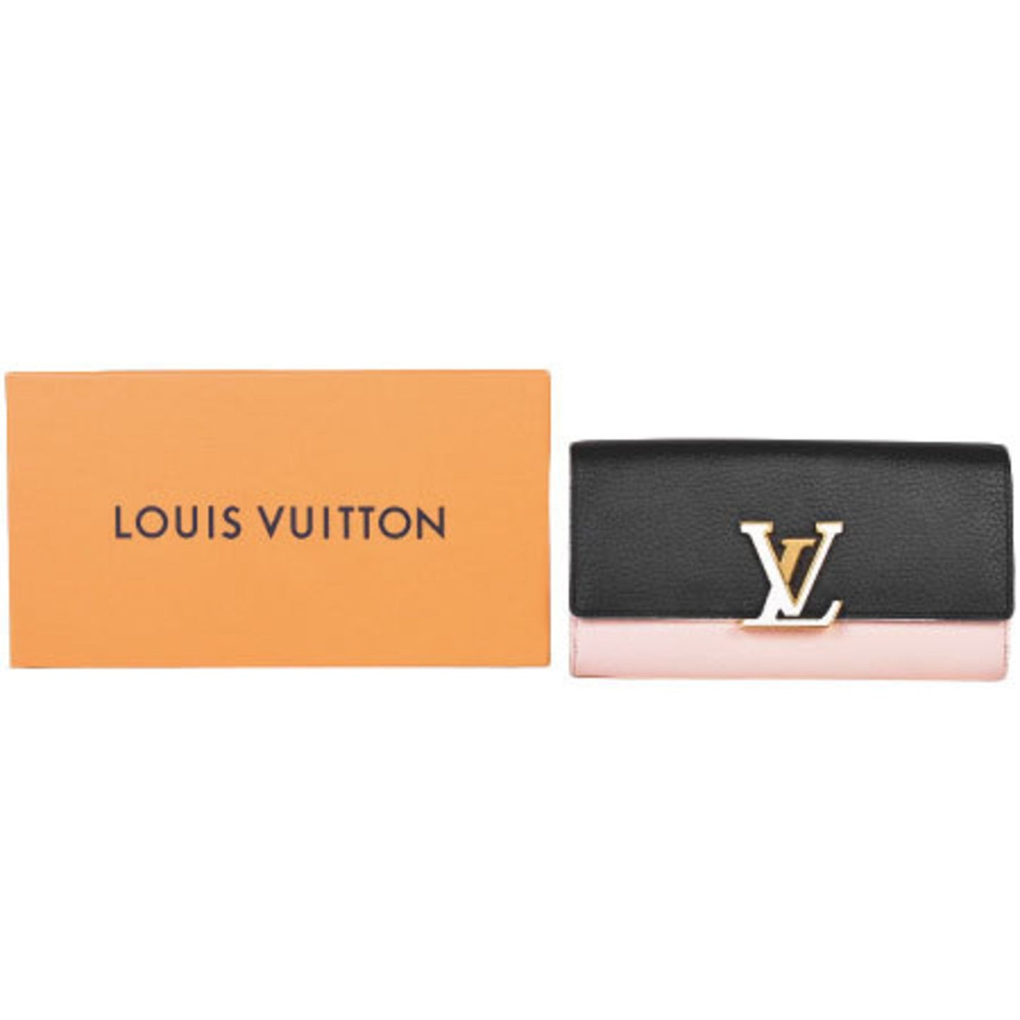 Louis Vuitton Black Leather Capucines
