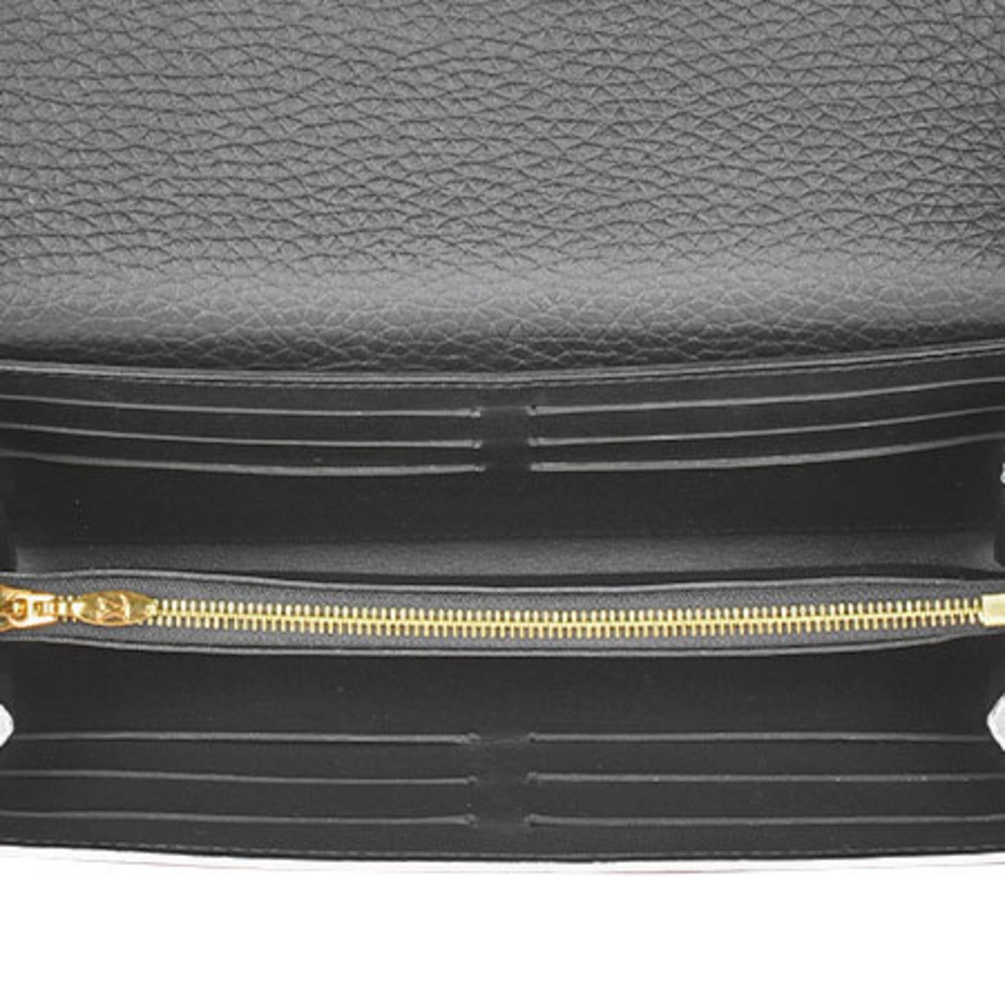 Louis Vuitton Black Leather Capucines