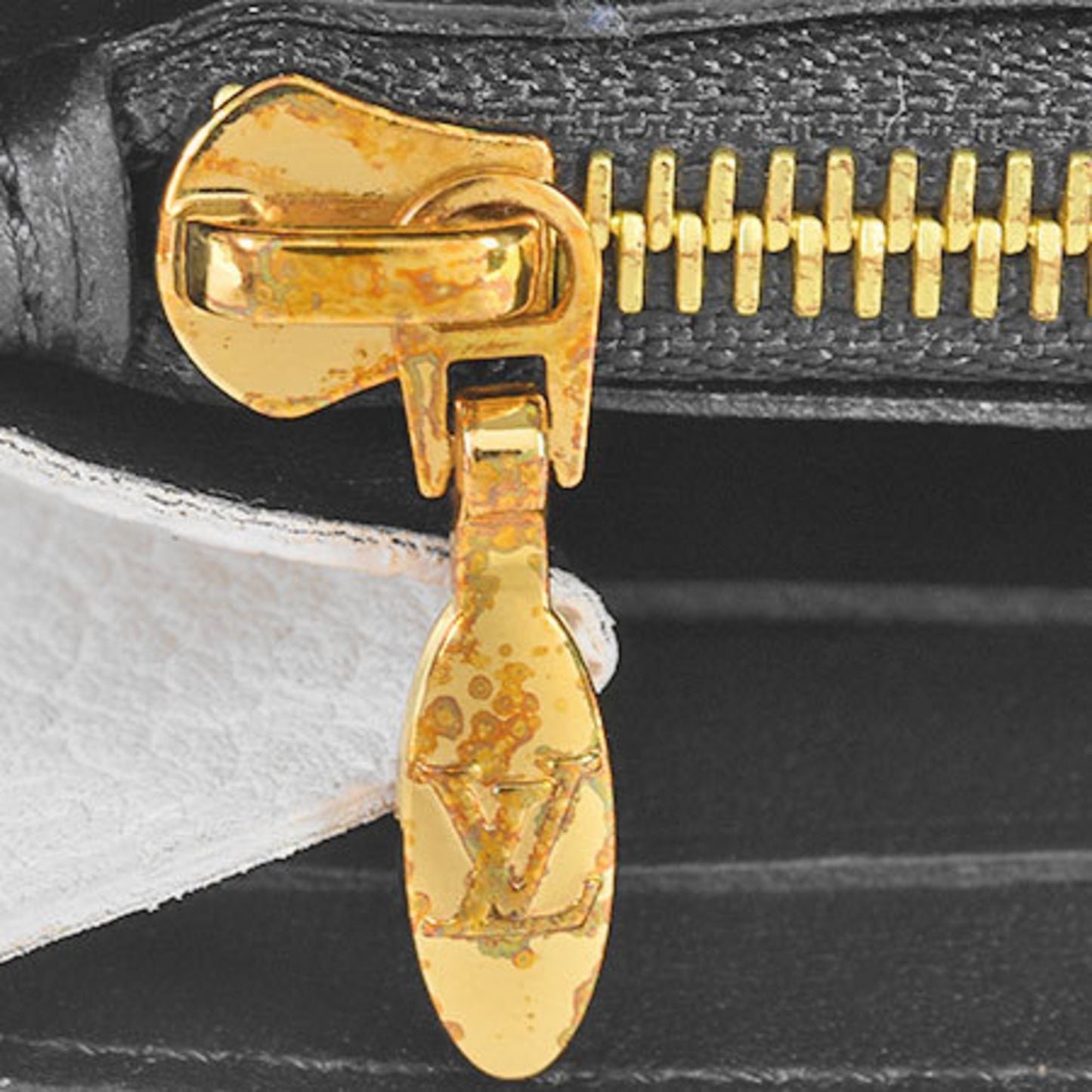 Louis Vuitton Black Leather Capucines