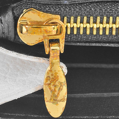 Louis Vuitton Black Leather Capucines