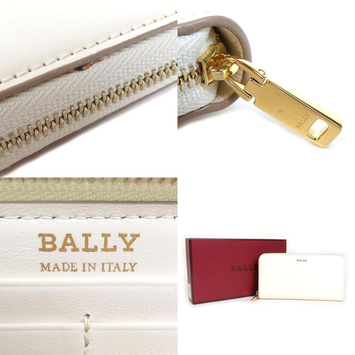 Bally White Leather Wallet