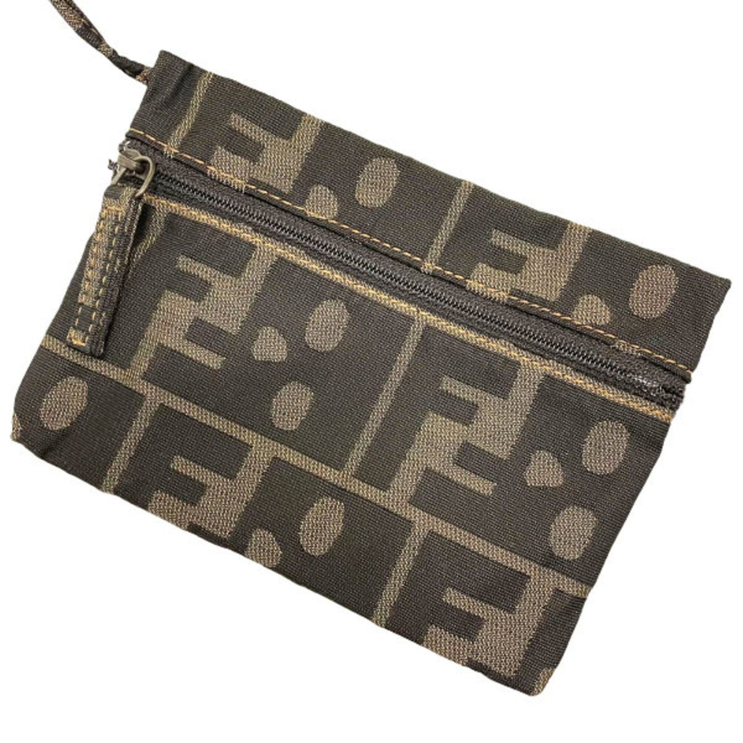 Fendi Brown Synthetic Zucca
