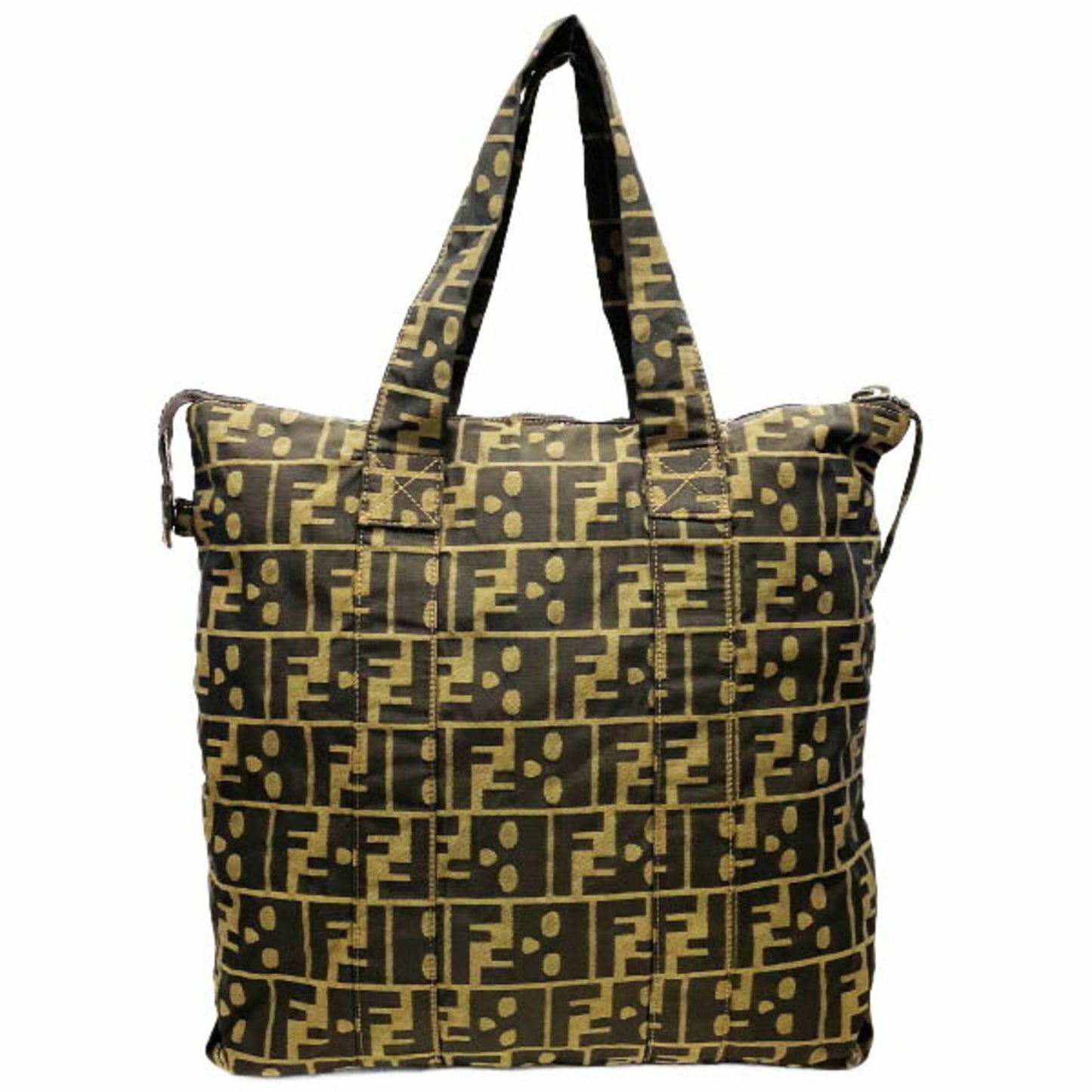 Fendi Brown Synthetic Zucca