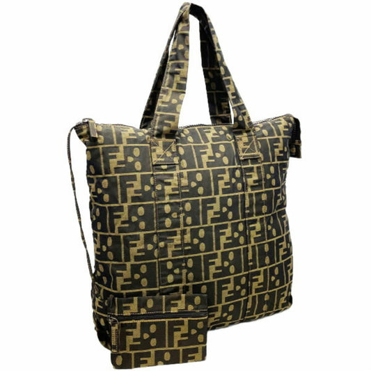 Fendi Brown Synthetic Zucca