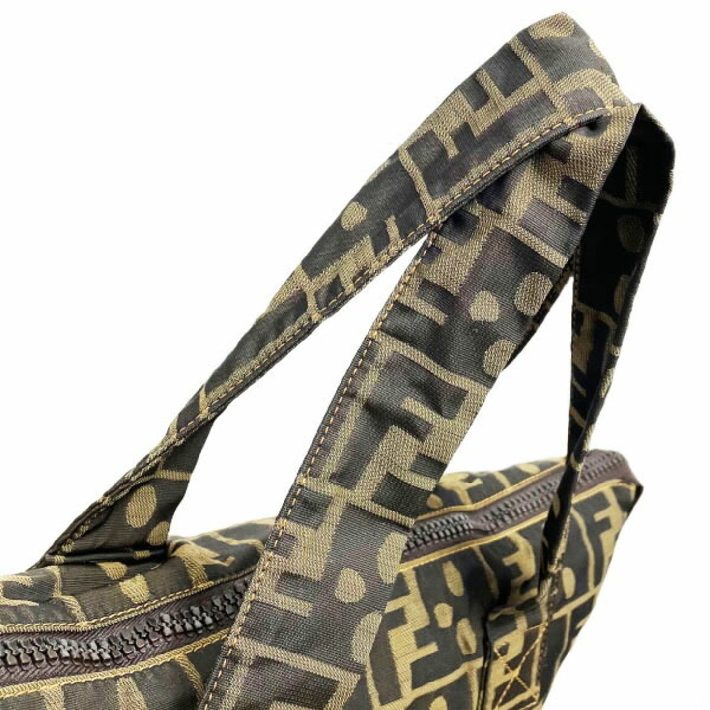 Fendi Brown Synthetic Zucca