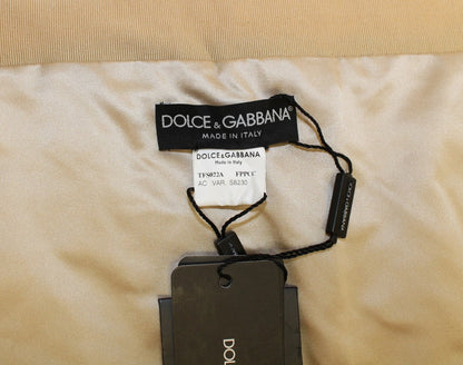 Dolce & Gabbana Exclusive Beige Mink Fur Scarf Wrap