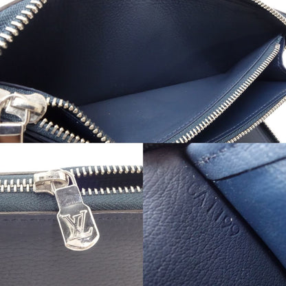 Louis Vuitton Blue Leather Brazza