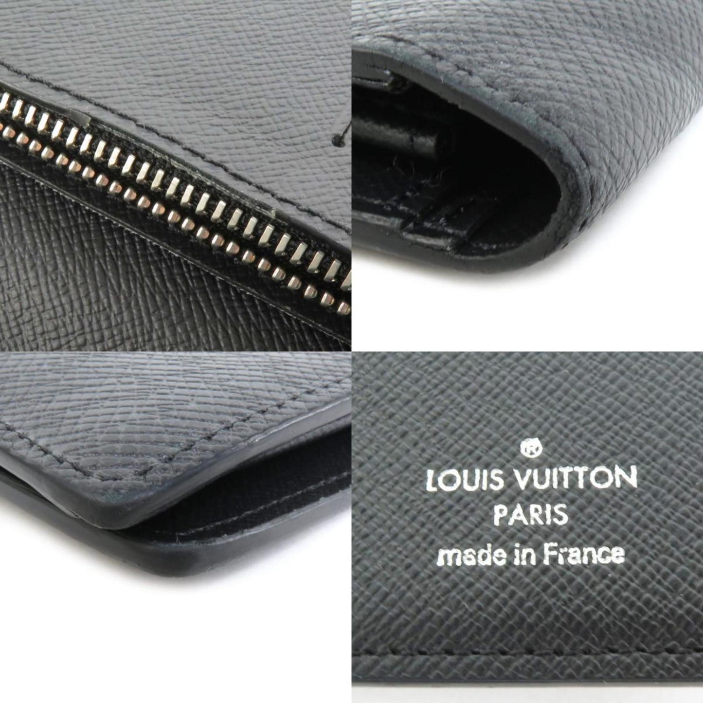 Louis Vuitton Black Leather Brazza