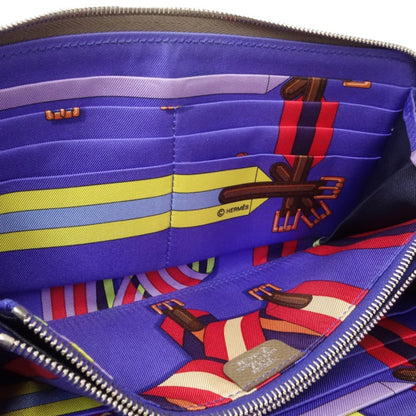 Hermès Gray Leather Silk'in