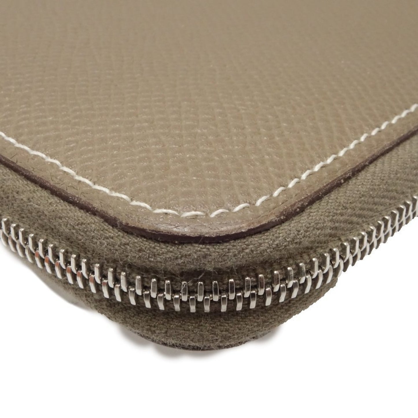 Hermès Gray Leather Silk'in