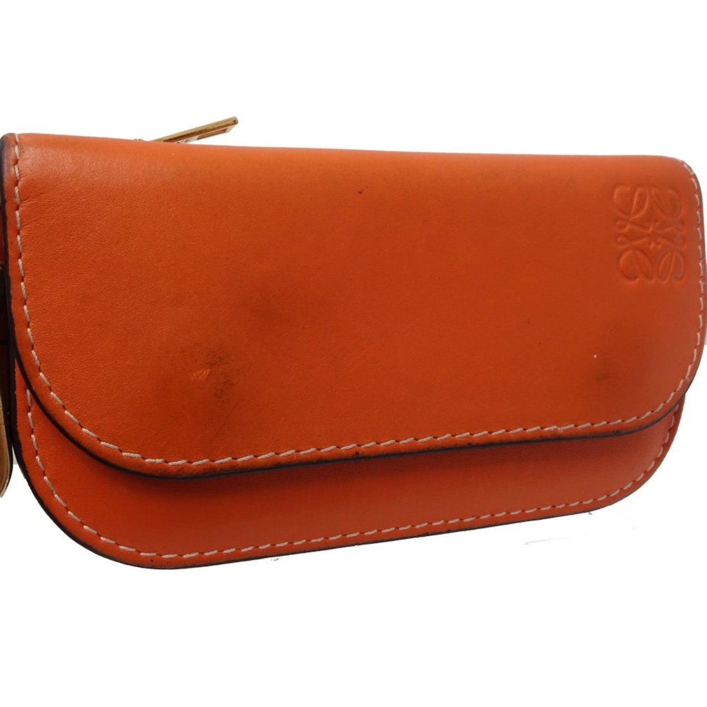 Loewe Orange Leather Wallet