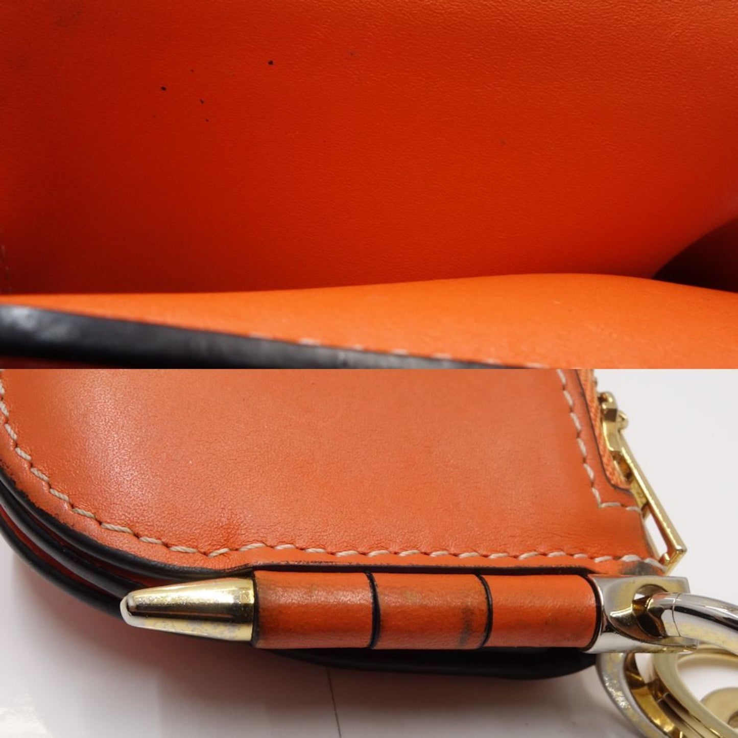 Loewe Orange Leather Wallet