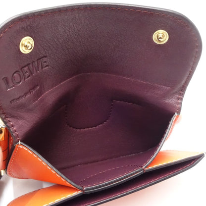 Loewe Orange Leather Wallet