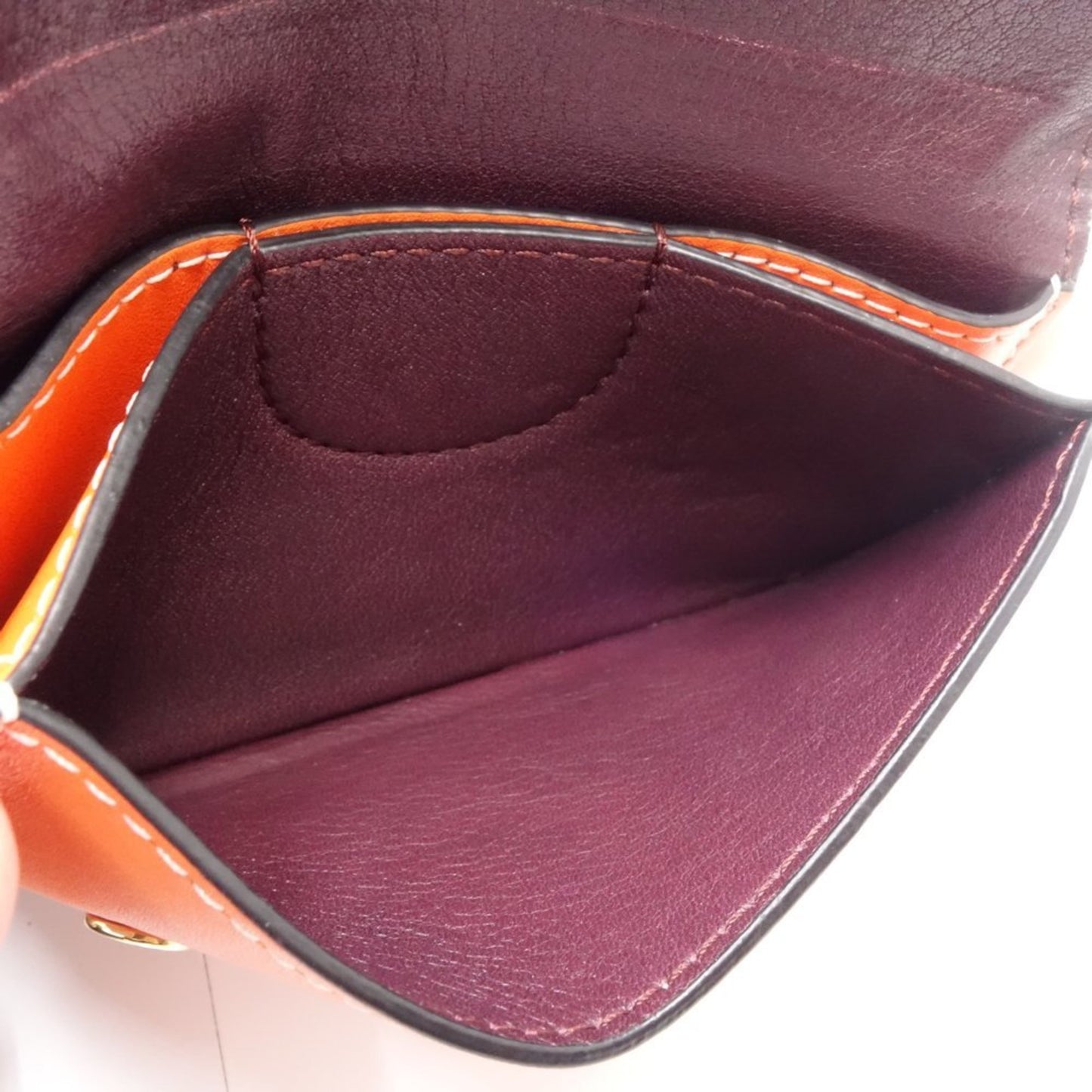 Loewe Orange Leather Wallet