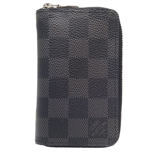 Louis Vuitton Black Canvas Zippy Wallet