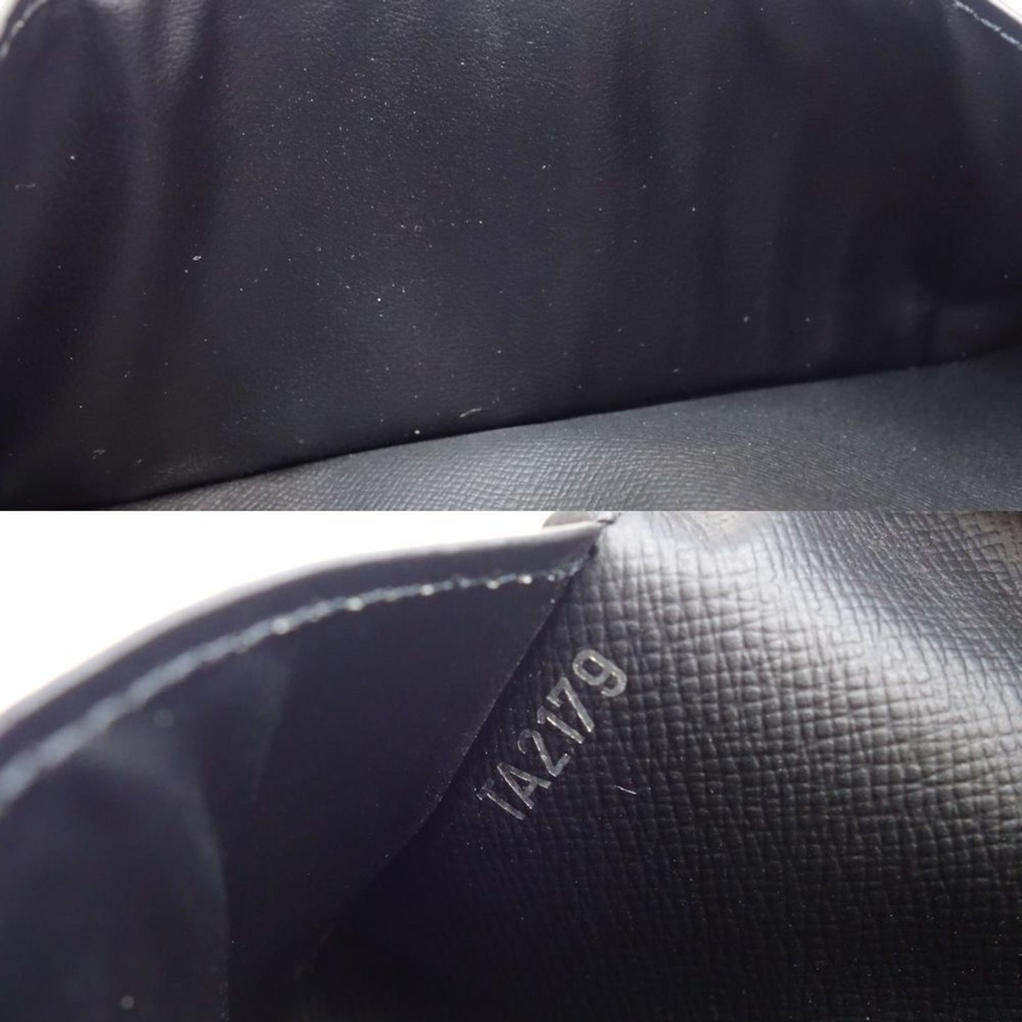 Louis Vuitton Black Leather Portefeuille Alexandre