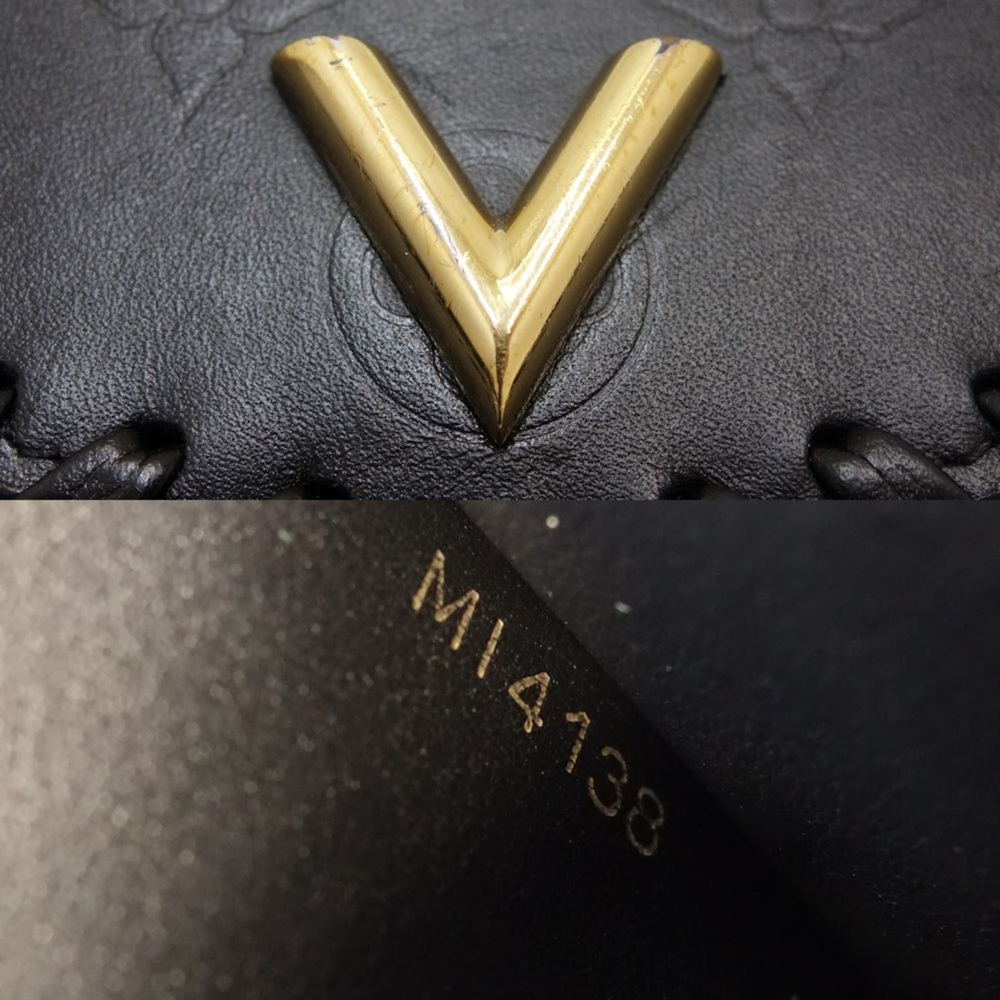 Louis Vuitton Black Leather Very