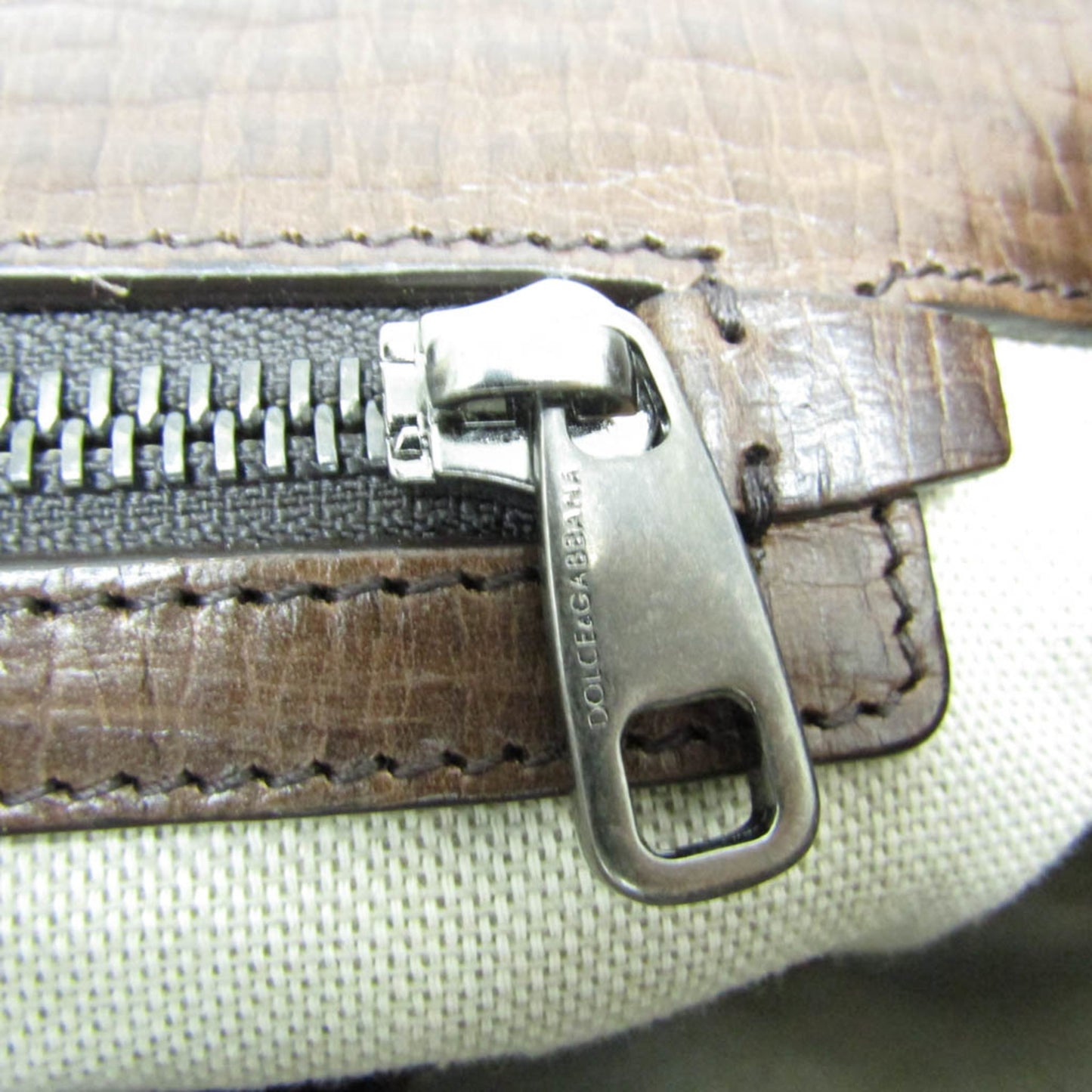 Dolce & Gabbana Brown Canvas Handbag