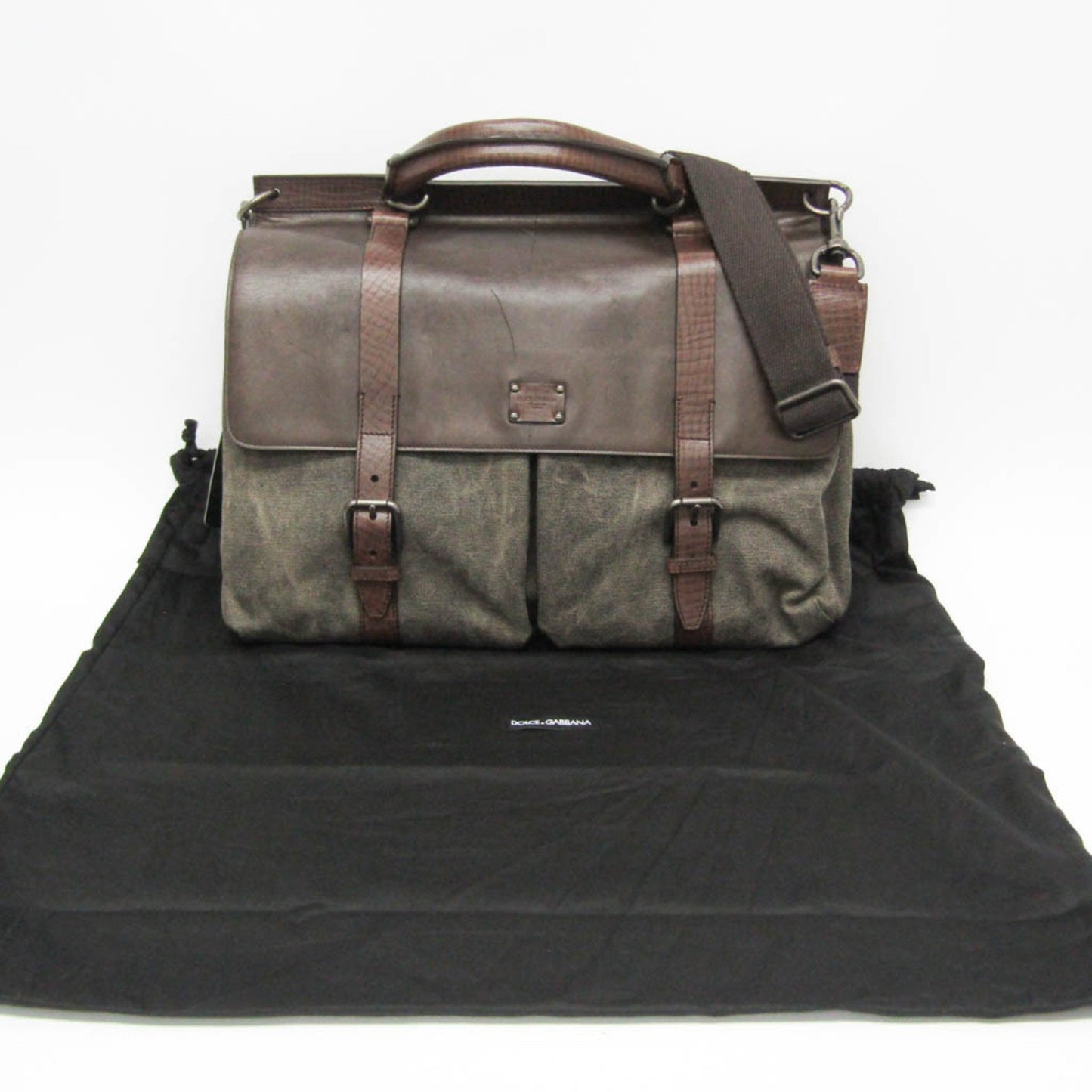 Dolce & Gabbana Brown Canvas Handbag