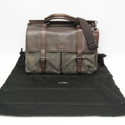 Dolce & Gabbana Brown Canvas Handbag