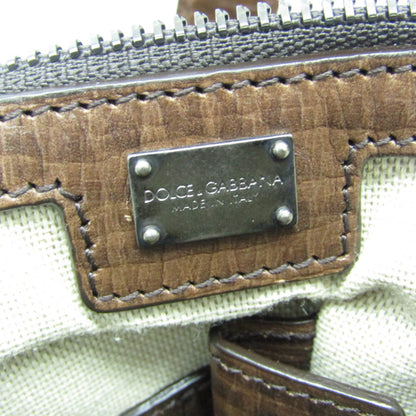 Dolce & Gabbana Brown Canvas Handbag
