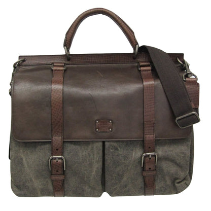 Prada Brown Canvas Handbag