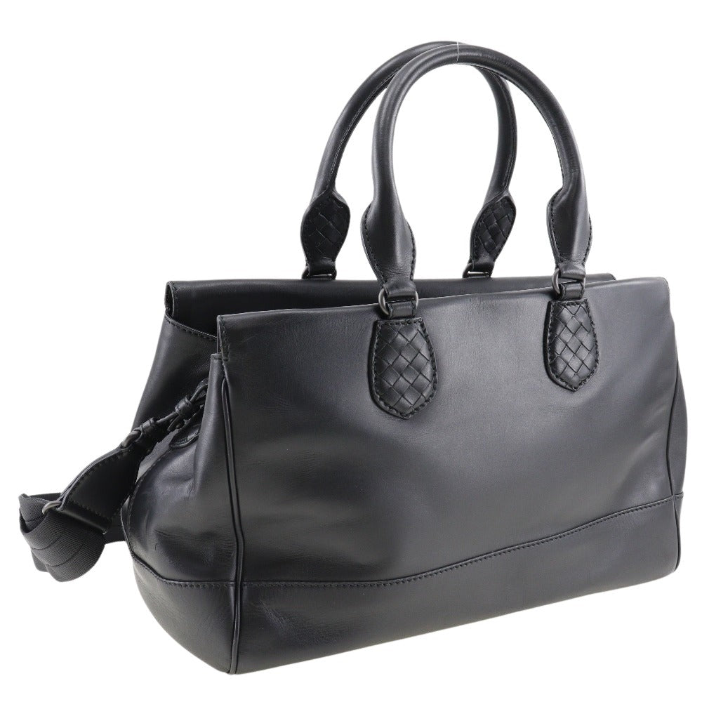 Bottega Veneta Black Calfskin Handbag
