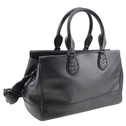 Bottega Veneta Black Calfskin Handbag