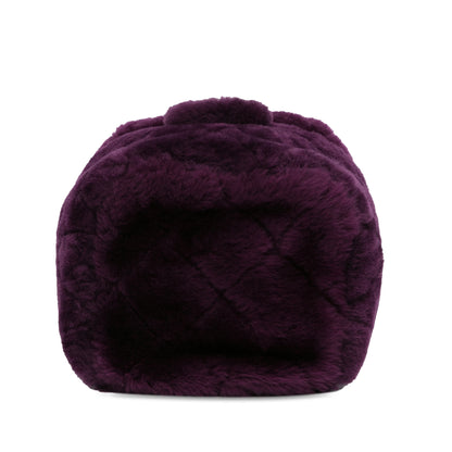 Chanel Small Quilted Shearling Vanity Case