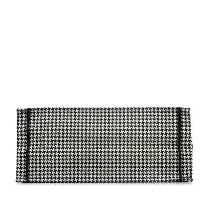 Dior Large Canvas Houndstooth Embroidered Book Tote