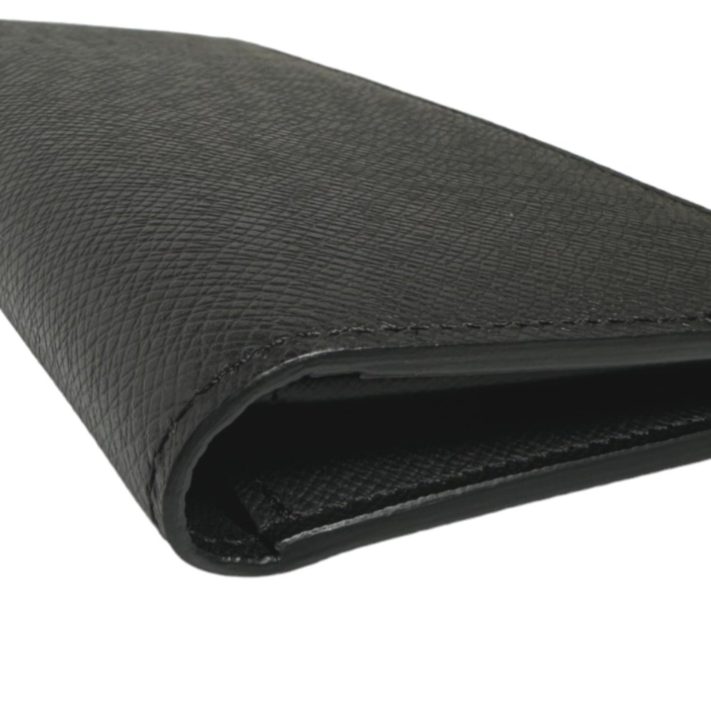 Louis Vuitton Black Leather Brazza