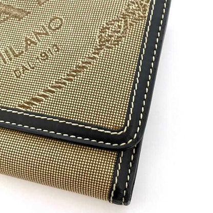 Prada Brown Canvas Wallet