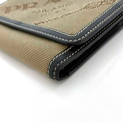 Prada Brown Canvas Wallet