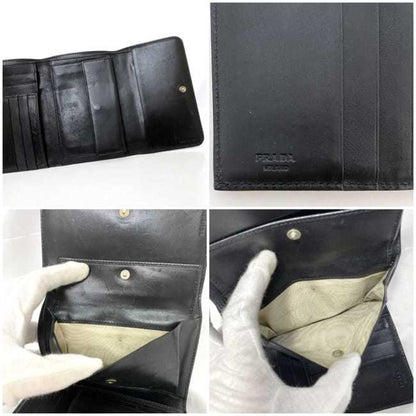 Prada Brown Canvas Wallet