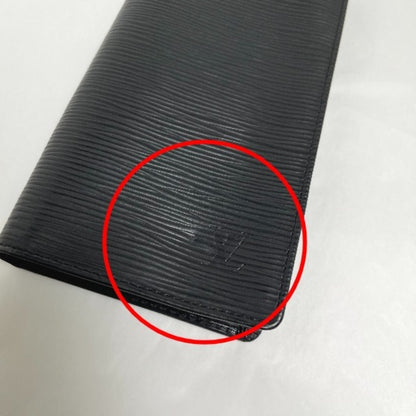 Louis Vuitton Black Leather Brazza