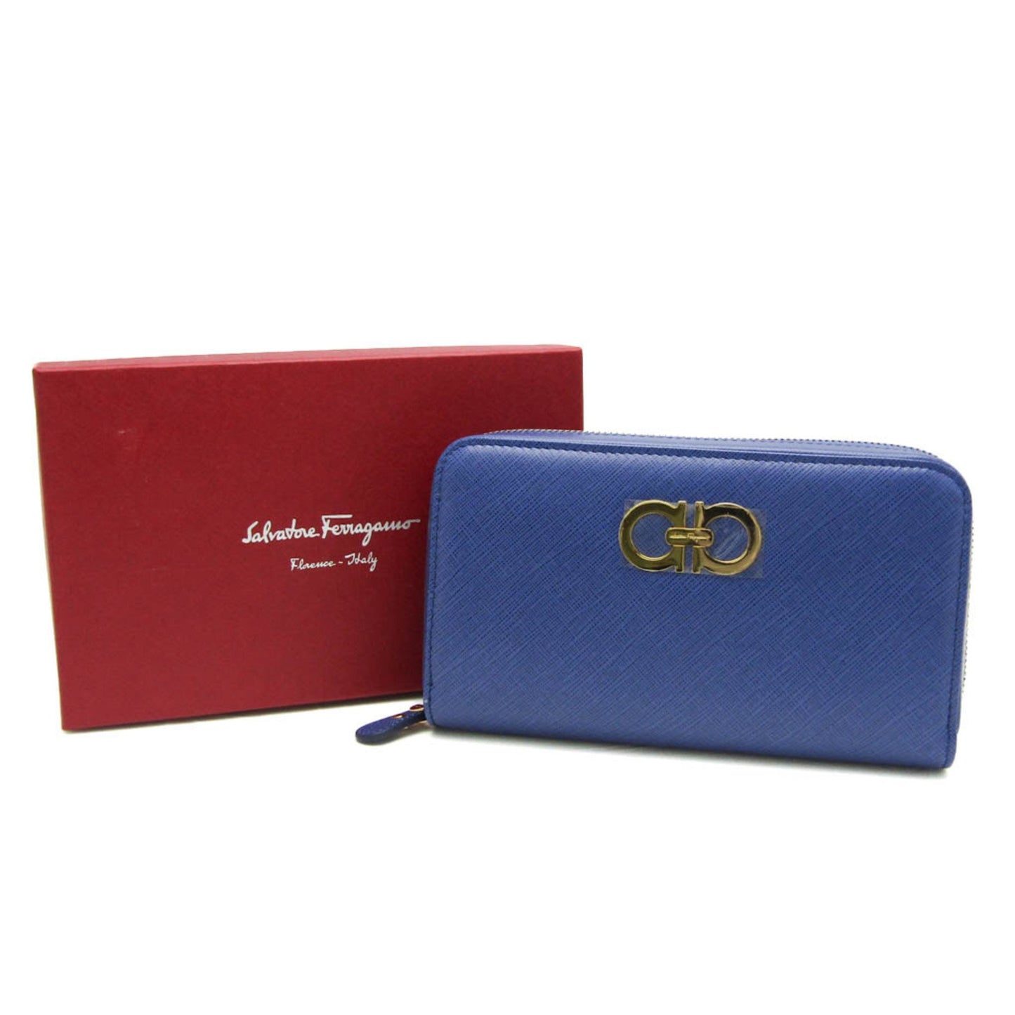Salvatore Ferragamo Purple Leather Gancini