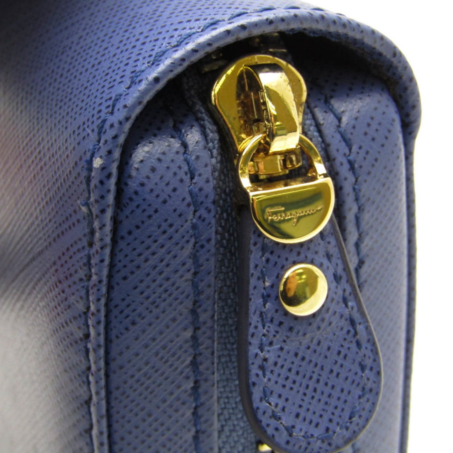 Salvatore Ferragamo Purple Leather Gancini