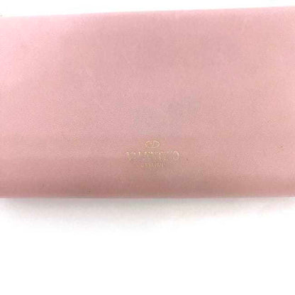 Valentino Garavani Pink Leather V Logo