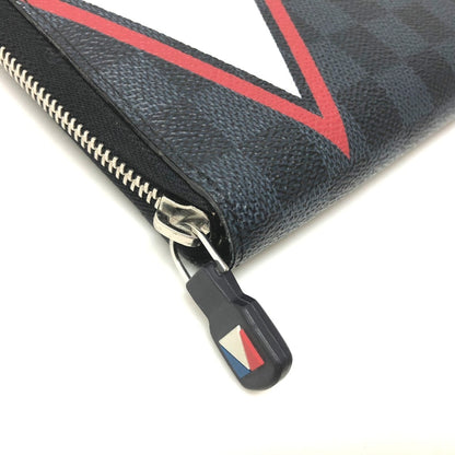 Louis Vuitton Blue Canvas Zippy