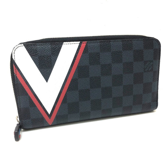 Louis Vuitton Blue Canvas Zippy