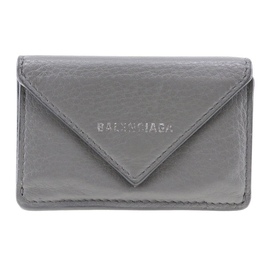 Balenciaga Gray Pony-style Calfskin Papier