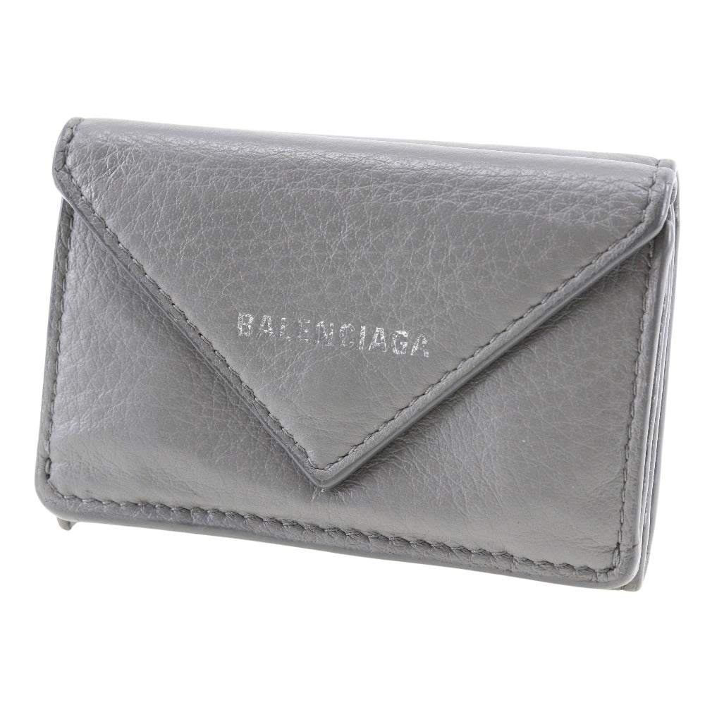 Balenciaga Gray Pony-style Calfskin Papier