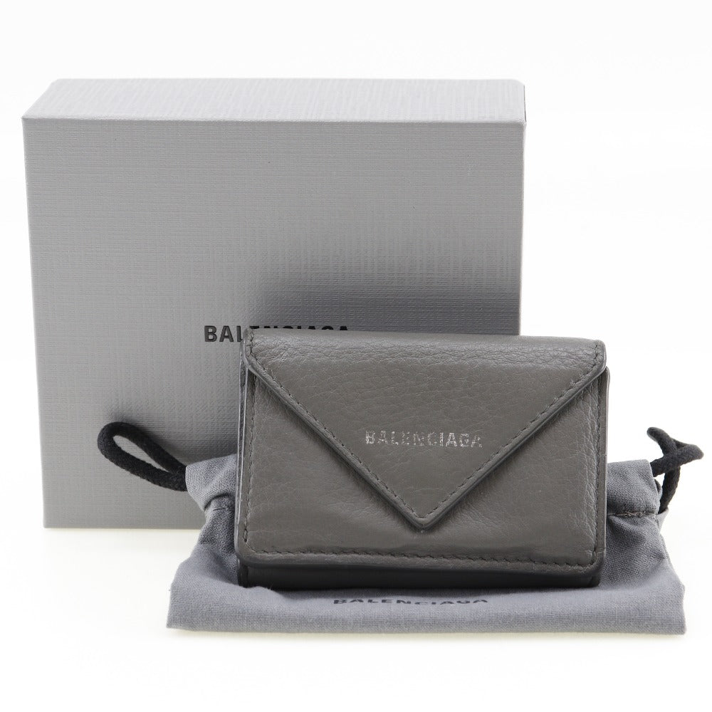 Balenciaga Gray Pony-style Calfskin Papier