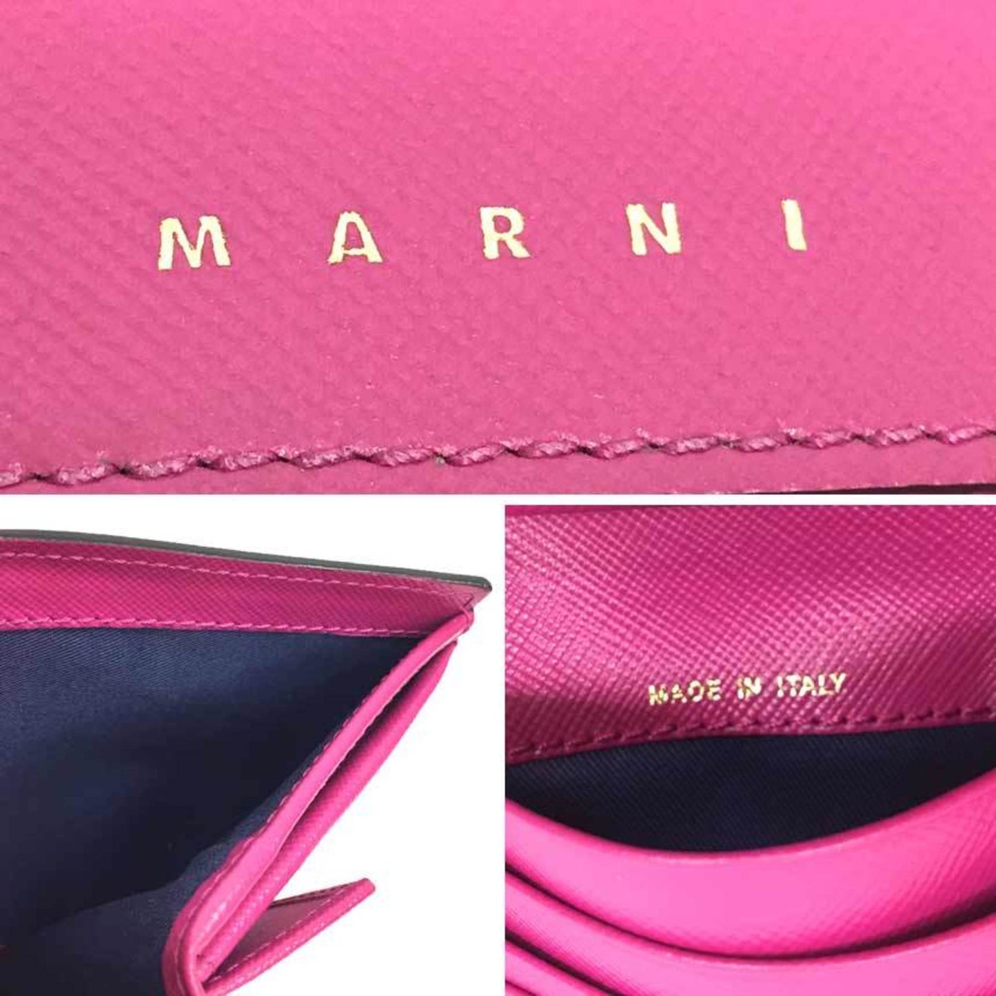 Marni Pink Leather Wallet