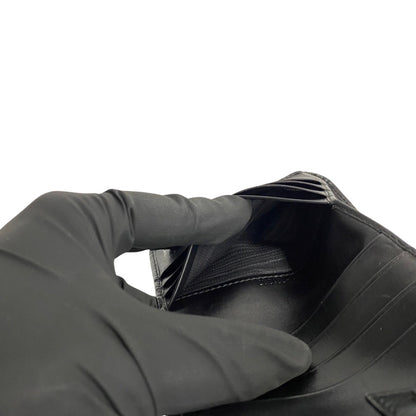 Salvatore Ferragamo Black Leather Gancini