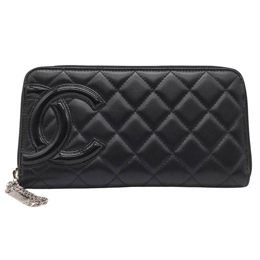 Chanel Black Leather Cambon