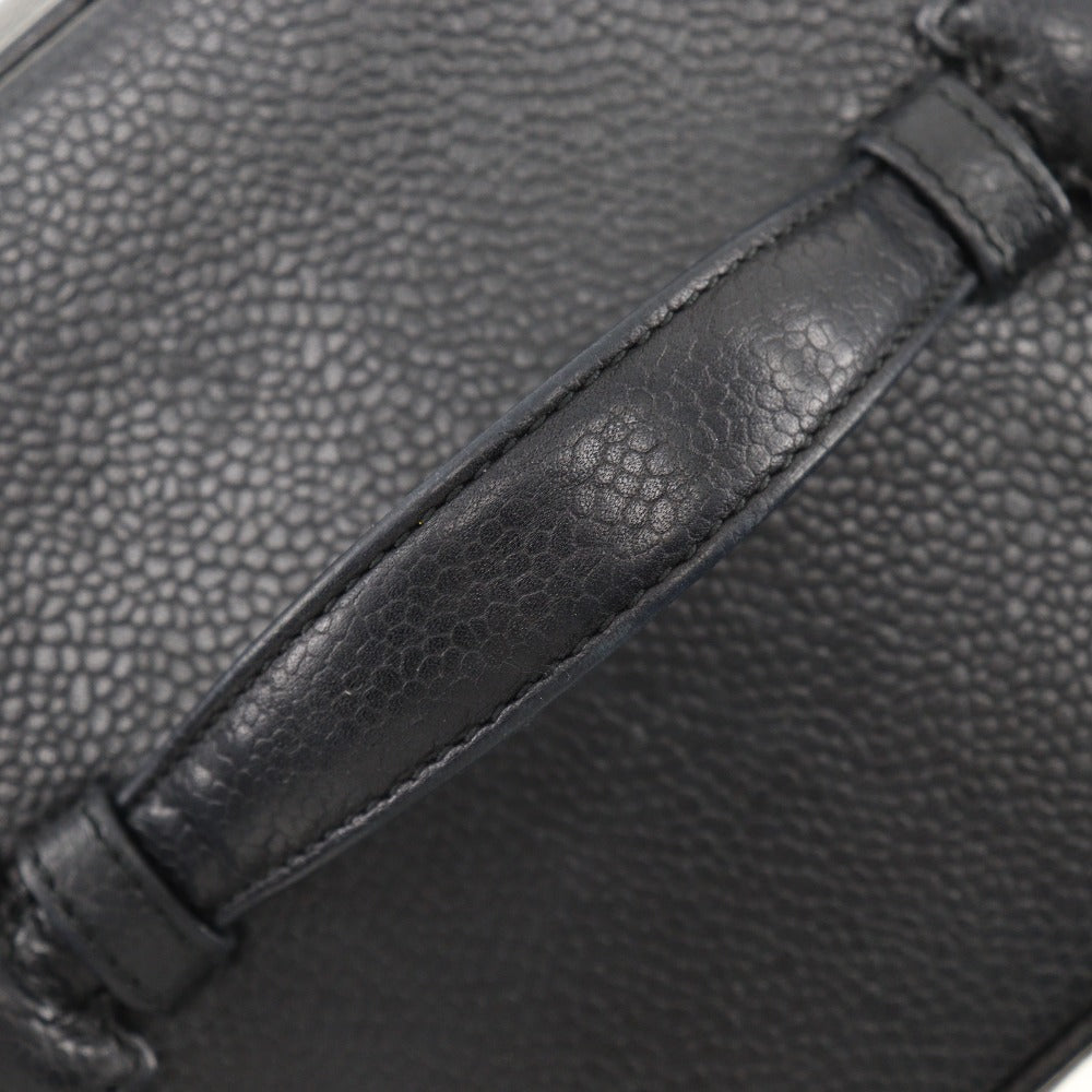 Chanel Black Leather Vanity