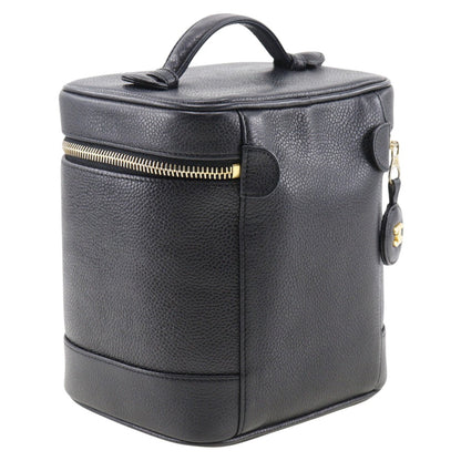 Chanel Black Leather Vanity