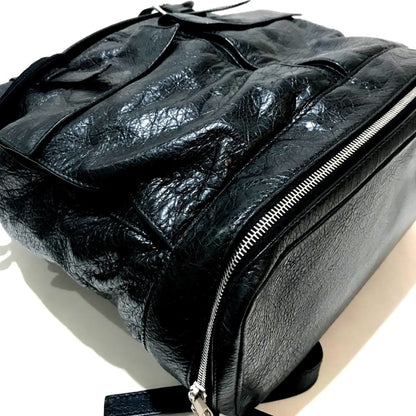 Balenciaga Black Leather Backpack